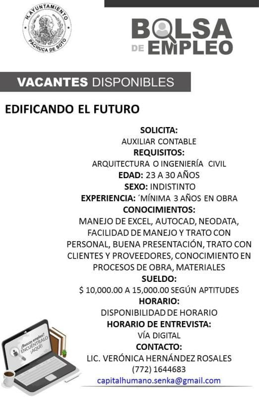 ¿Buscas trabajo? Empresas ofrecen empleo en Pachuca con sueldos de hasta $15,000