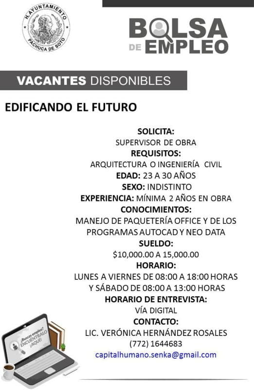 ¿Buscas trabajo? Empresas ofrecen empleo en Pachuca con sueldos de hasta $15,000