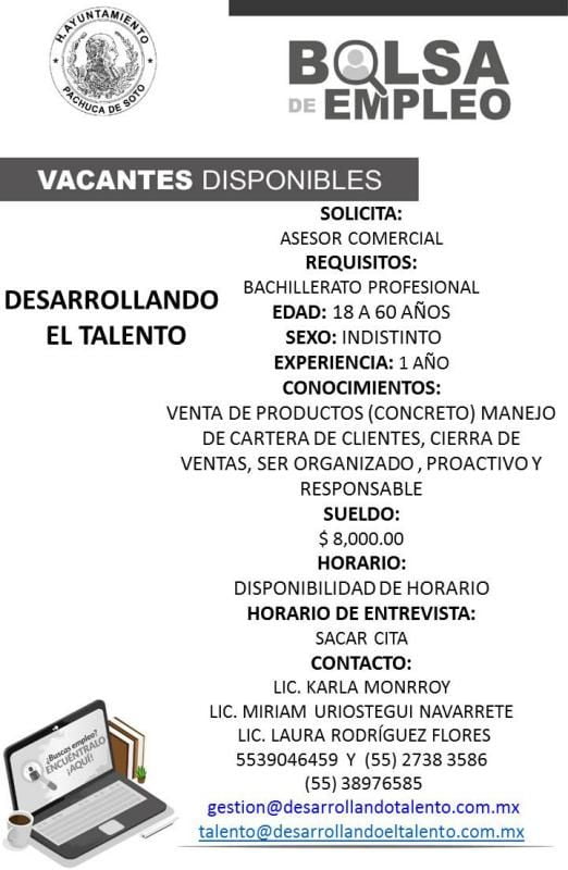 ¿Buscas trabajo? Empresas ofrecen empleo en Pachuca con sueldos de hasta $15,000