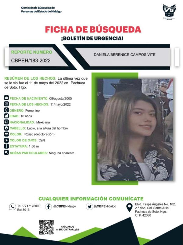 Reportan otra joven desaparecida en Pachuca; activan alerta de búsqueda