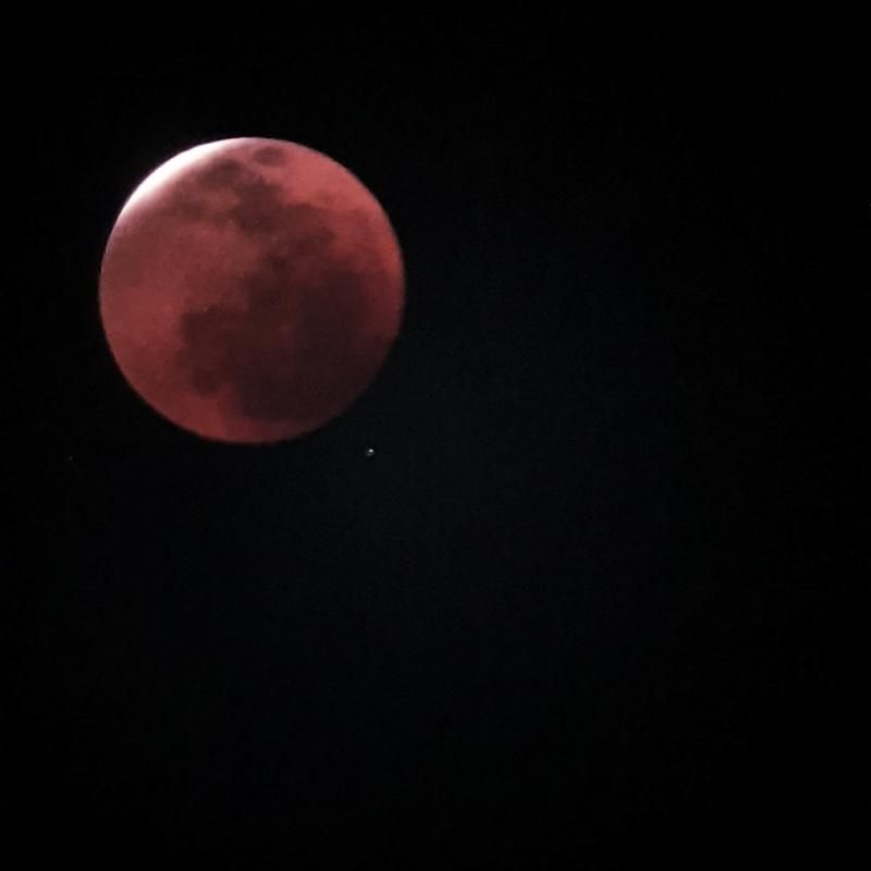 #Galería: Así se vio el eclipse de Luna de sangre en Pachuca