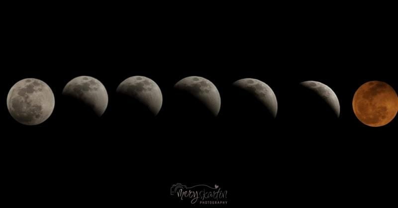 #Galería: Así se vio el eclipse de Luna de sangre en Pachuca