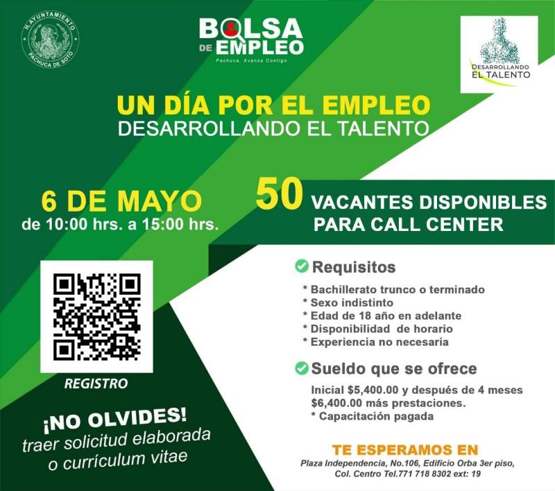 ¿Buscas empleo? Empresa ofrecerá 50 vacantes en Pachuca con sueldo escalable