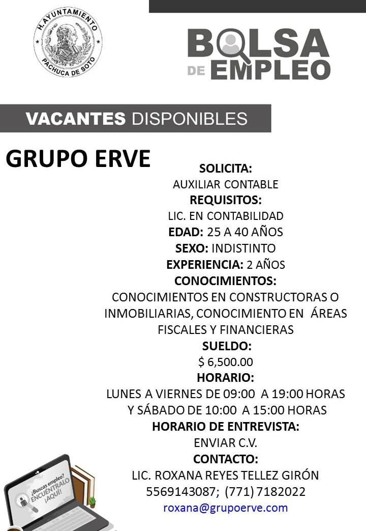 Ofrecen empleos en Pachuca con sueldos de hasta $12,000