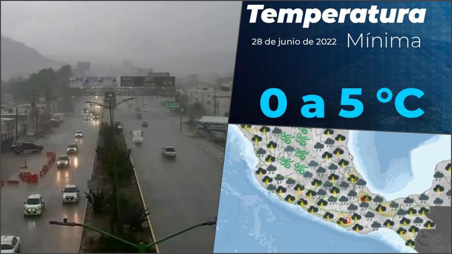 Tendremos lluvias y descenso en la temperatura en Hidalgo