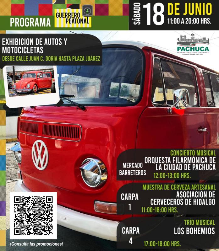 Exhibición de autos y muestra de cerveza en Pachuca: el próximo sábado en Guerrero Peatonal