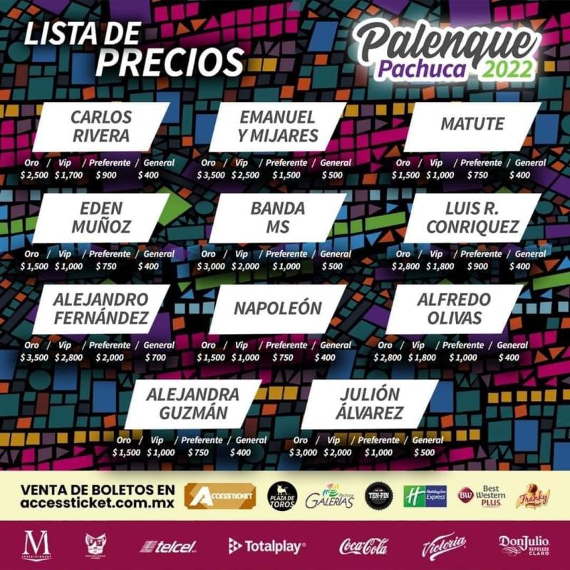 Comienzan a agotarse boletos para el Palenque de la Feria de Pachuca