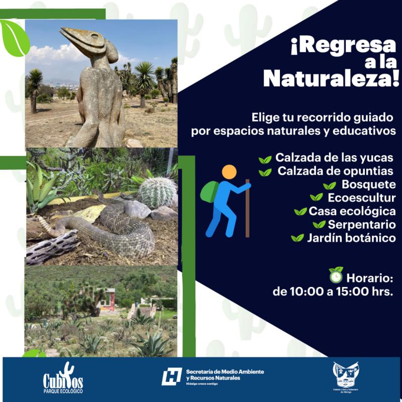 Recorridos guiados por la naturaleza en parque ecológico sin salir de Pachuca