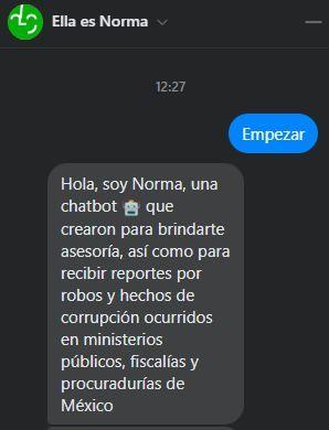 Ella es Norma, el asistente virtual que atenderá y asesorará a víctimas en Hidalgo