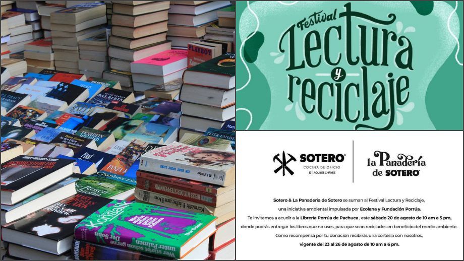 Cambia tus libros por premios: llegará a Pachuca la gira nacional del Festival Lectura y Reciclaje