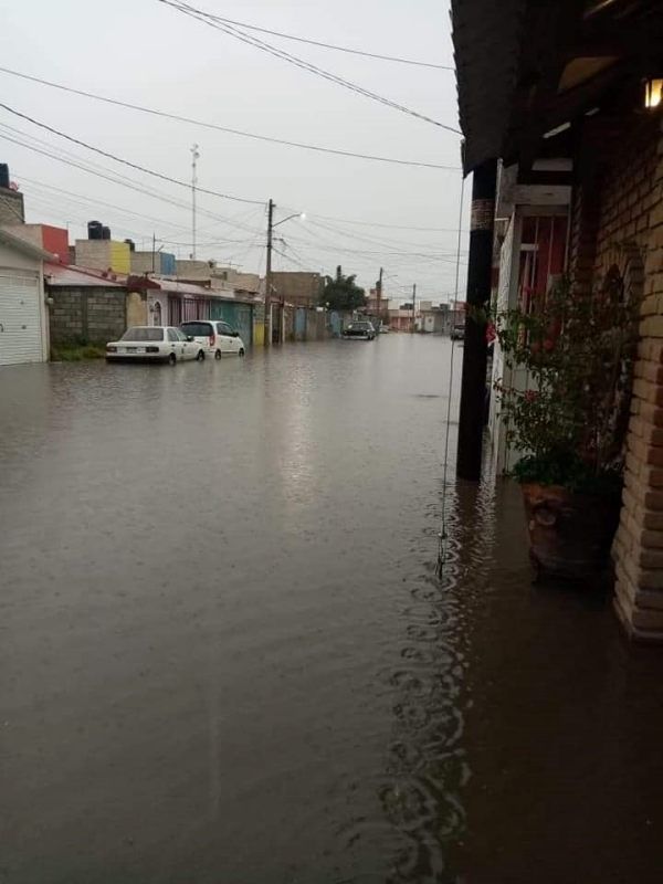 Lluvia provoca estragos este sábado en Pachuca