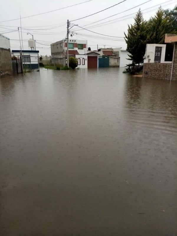 Lluvia provoca estragos este sábado en Pachuca