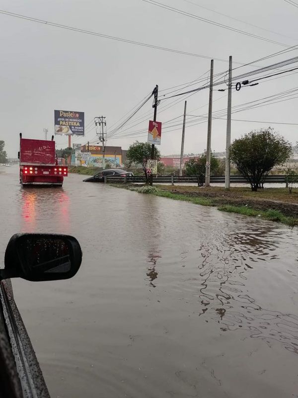 Lluvia provoca estragos este sábado en Pachuca