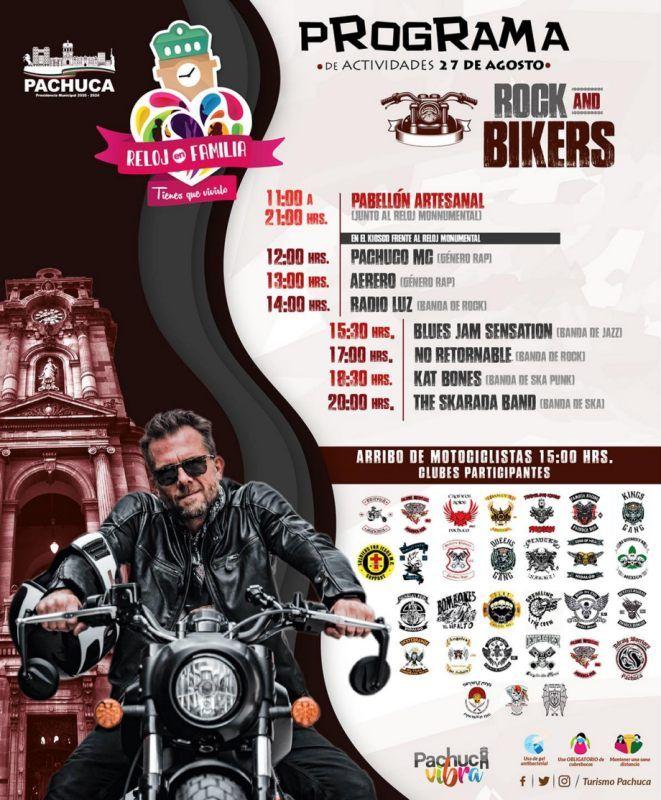 Fiesta biker y mucho rock, el próximo fin de semana en el Reloj de Pachuca