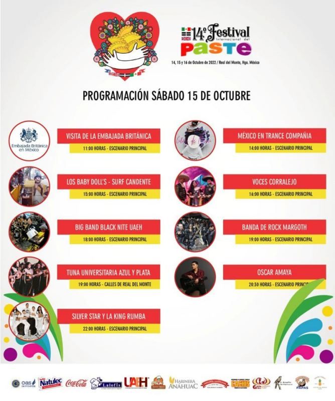 Este viernes arranca el Festival del Paste 2022 de Real del Monte