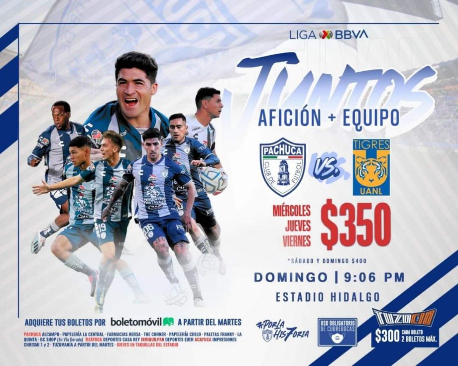 #Liguilla: Anuncian venta de boletos para el Pachuca vs. Tigres; esto costarán