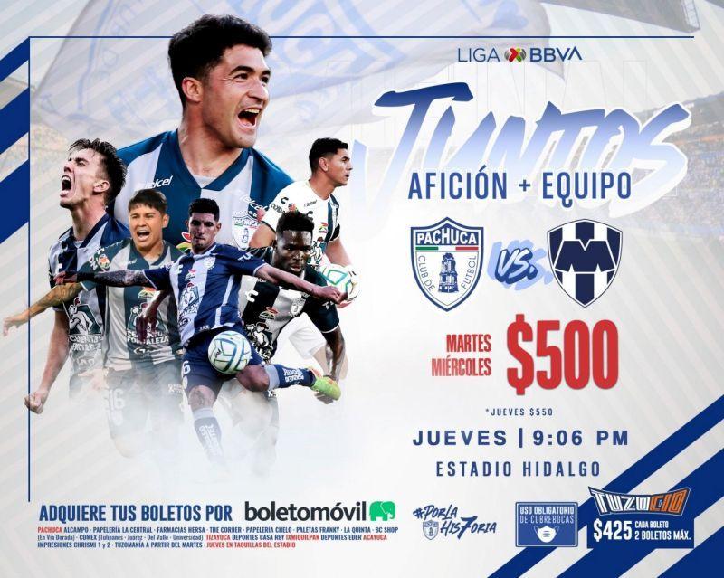 Pachuca vs. Monterrey: esto cuestan los boletos para la ida de los cuartos de final