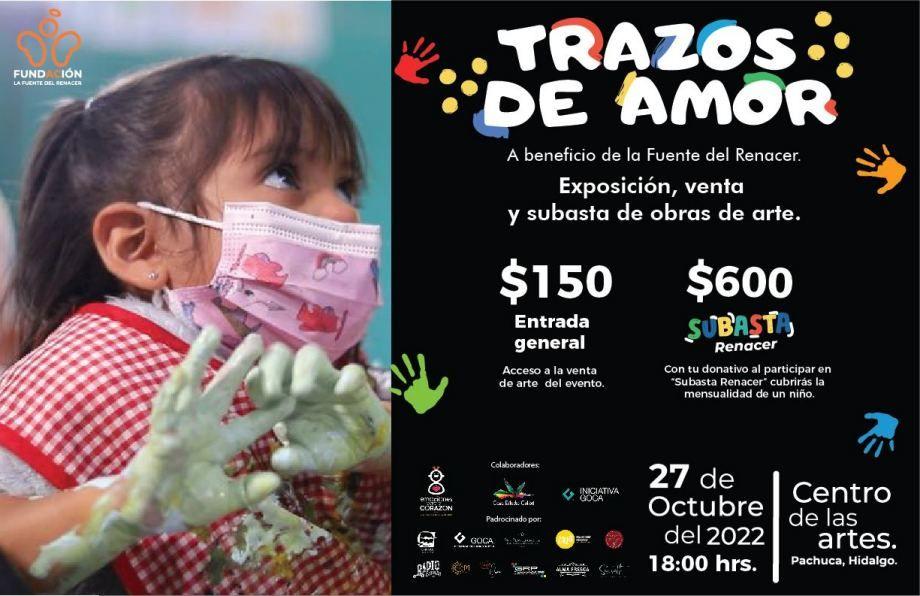 Trazos de Amor: realizarán exposición de arte para ayudar a niñas y niños de Pachuca