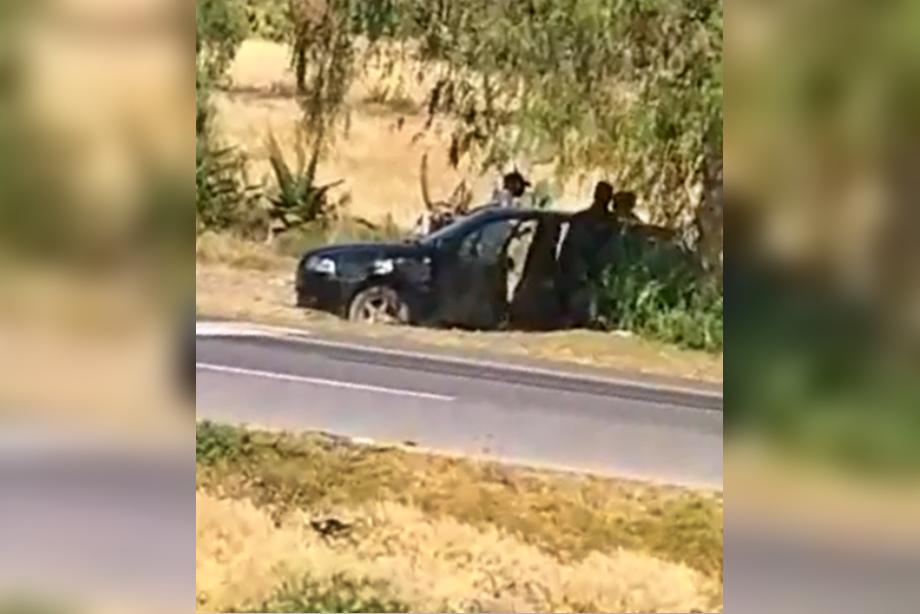 Captan asalto a una familia en la carretera Pachuca-Tulancingo (video)