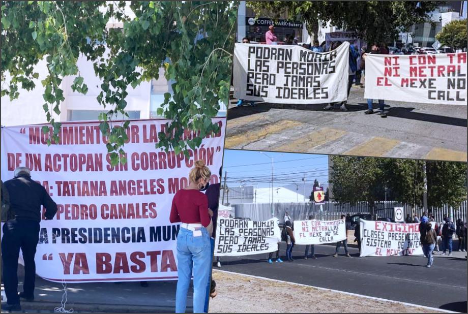 Normalistas realizan bloqueos en bulevar de Pachuca