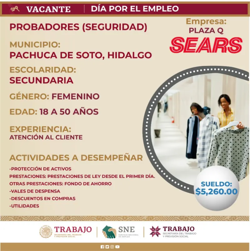 ¿Buscas trabajo en Pachuca? Tienda departamental ofrecerá empleo en 8 puestos