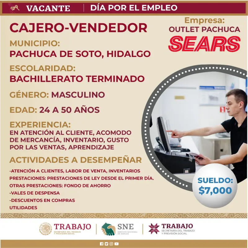 ¿Buscas trabajo en Pachuca? Tienda departamental ofrecerá empleo en 8 puestos