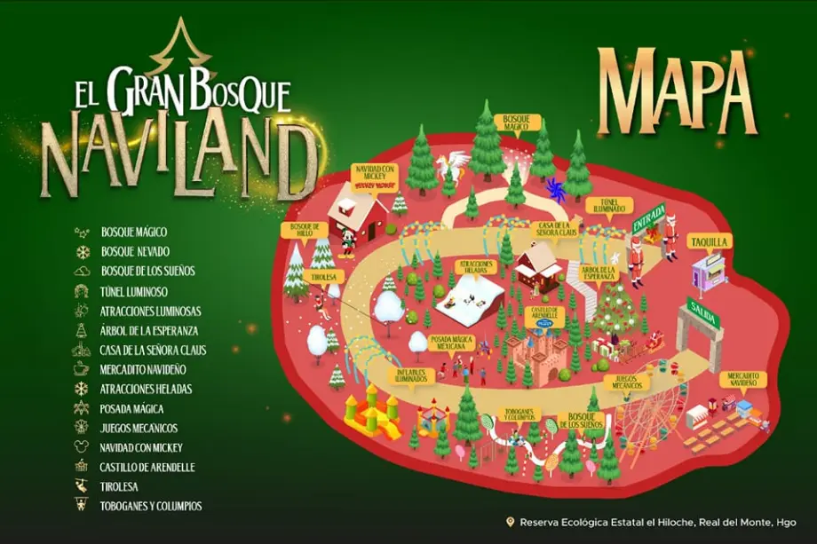 Comienza venta de boletos para Naviland, el parque iluminado de Real del Monte