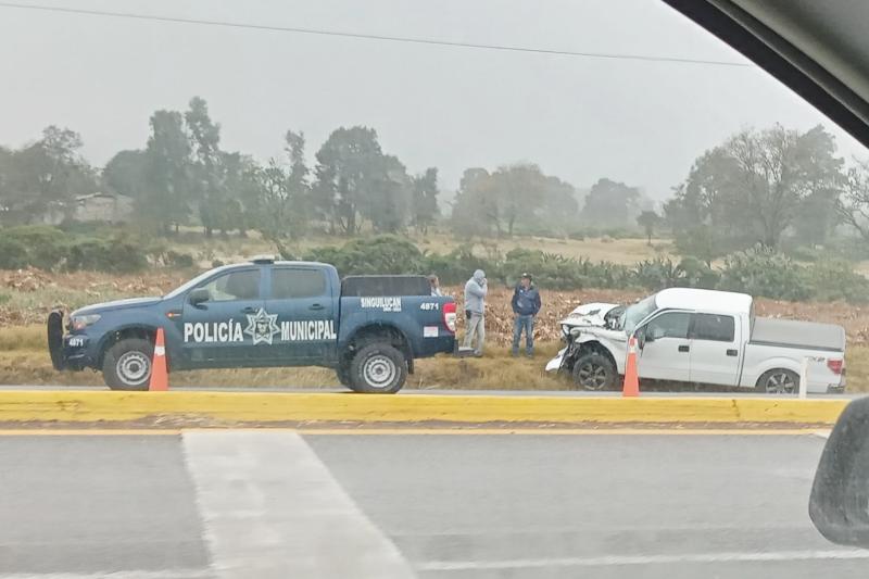 Clima provoca accidentes en carreteras de Hidalgo este viernes