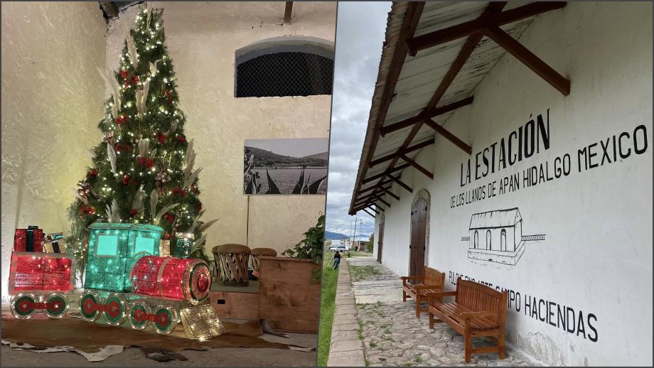 Vive un Festival Navideño en esta antigua estación del ferrocarril del sur de Hidalgo