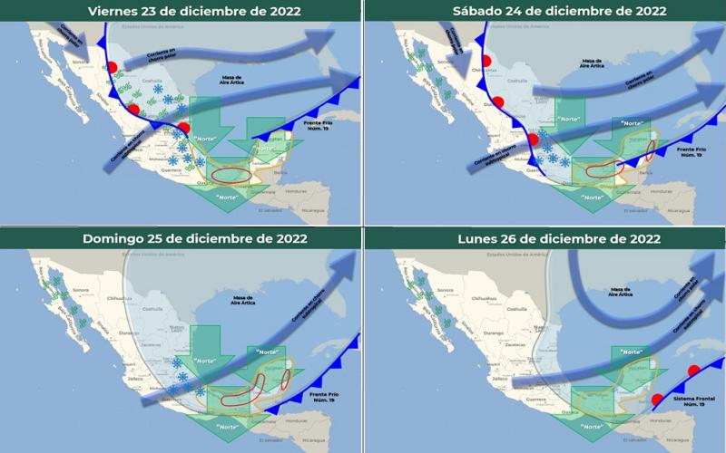 Llegó la masa de aire ártico a Hidalgo; pronostican posible caída de nieve o aguanieve