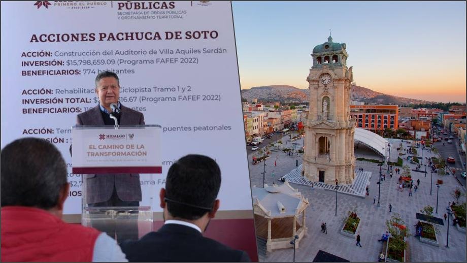 Anuncia gobernador obras para Pachuca