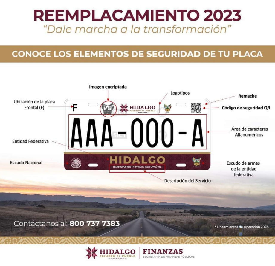 Reemplacamiento 2023 en Hidalgo: trámite, costos y todo lo que tienes que saber