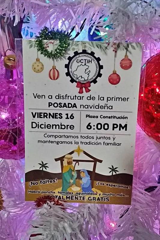 Invitan a gran posada en el centro de Pachuca