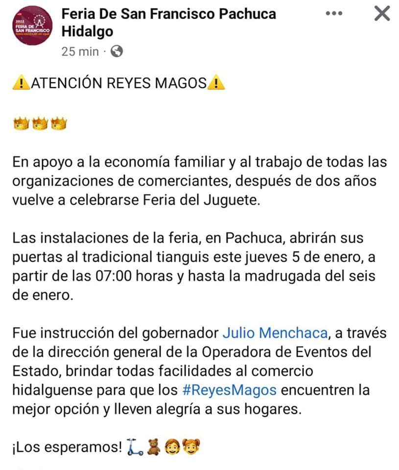 Arranca la Feria del Juguete en Pachuca