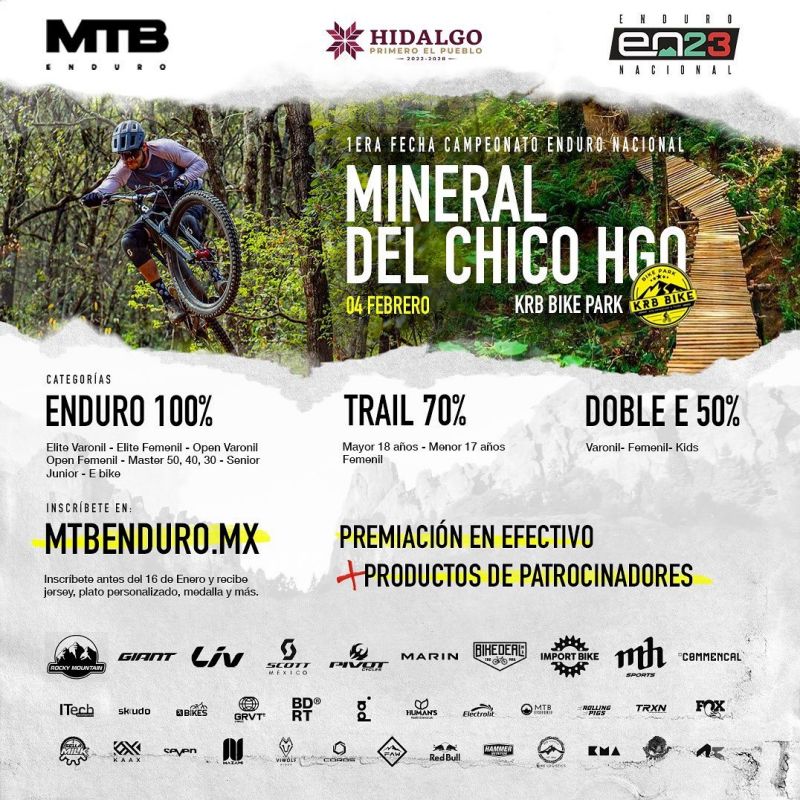 Mineral del Chico será sede del arranque del Campeonato Enduro Nacional 2023