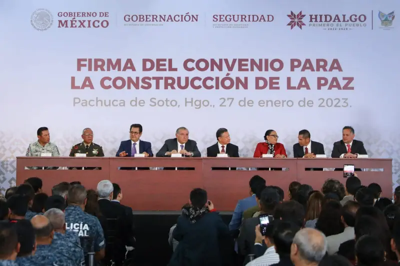 Firman convenio para construir la paz en Hidalgo