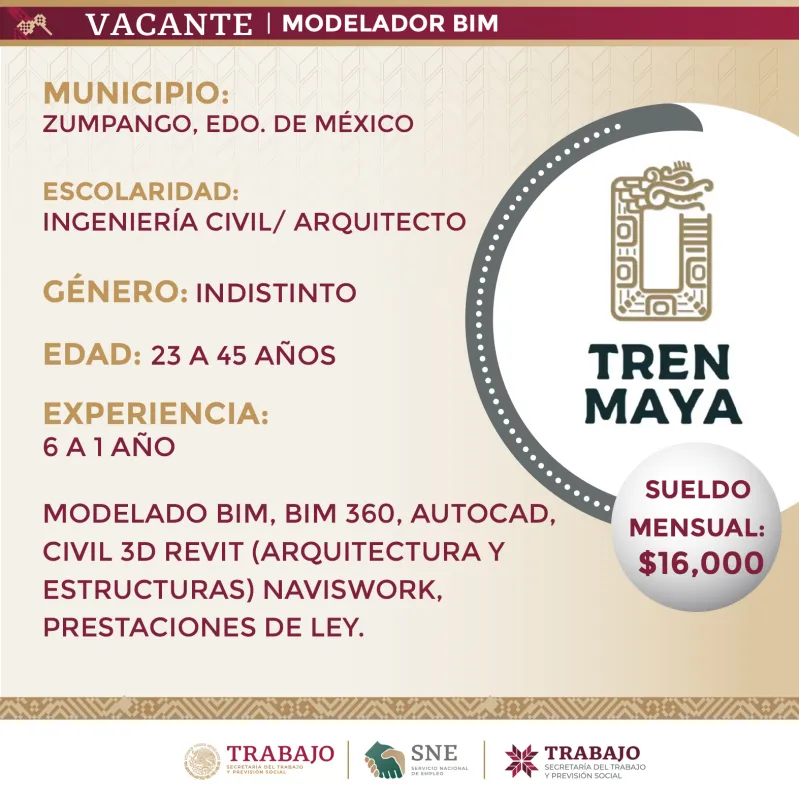 Ofrecen empleo a hidalguenses para trabajar en el Tren Maya; sueldos de $16,000