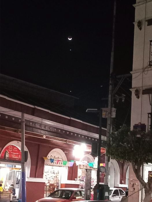 Conjunción Luna-Venus-Júpiter se ha visto espectacular en Pachuca y alrededores | FOTOS