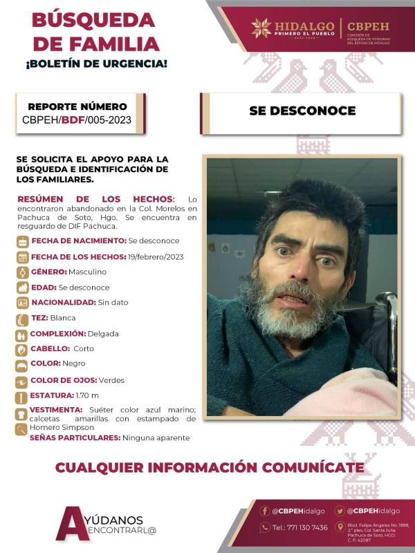 Dejan abandonado en Pachuca a un hombre en silla de ruedas; activan búsqueda de familia