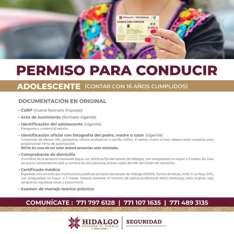 Licencia para conducir en Hidalgo: costos y requisitos en 2023