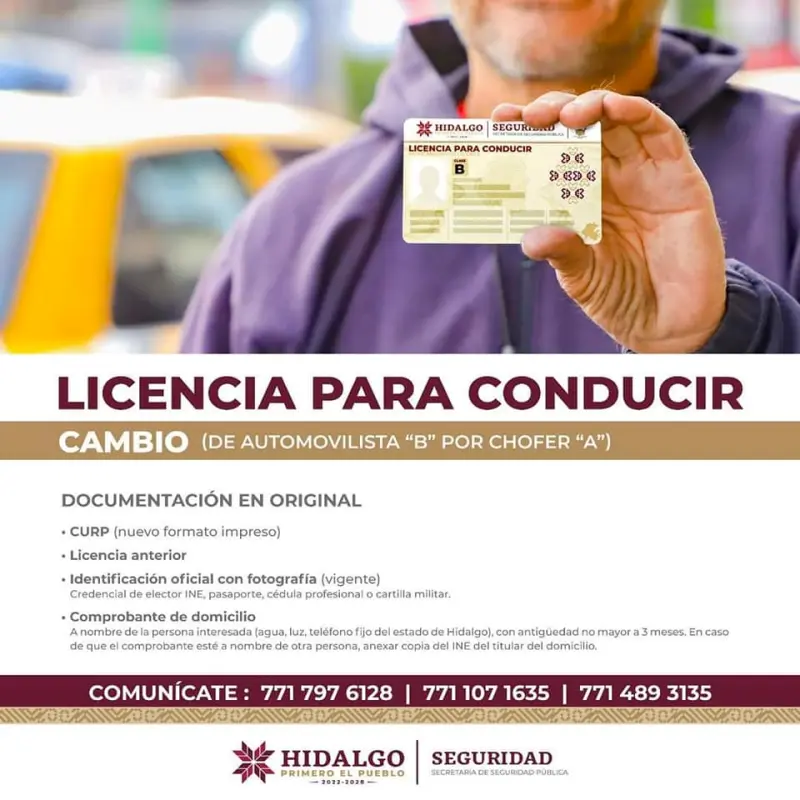 Licencia para conducir en Hidalgo: costos y requisitos en 2023