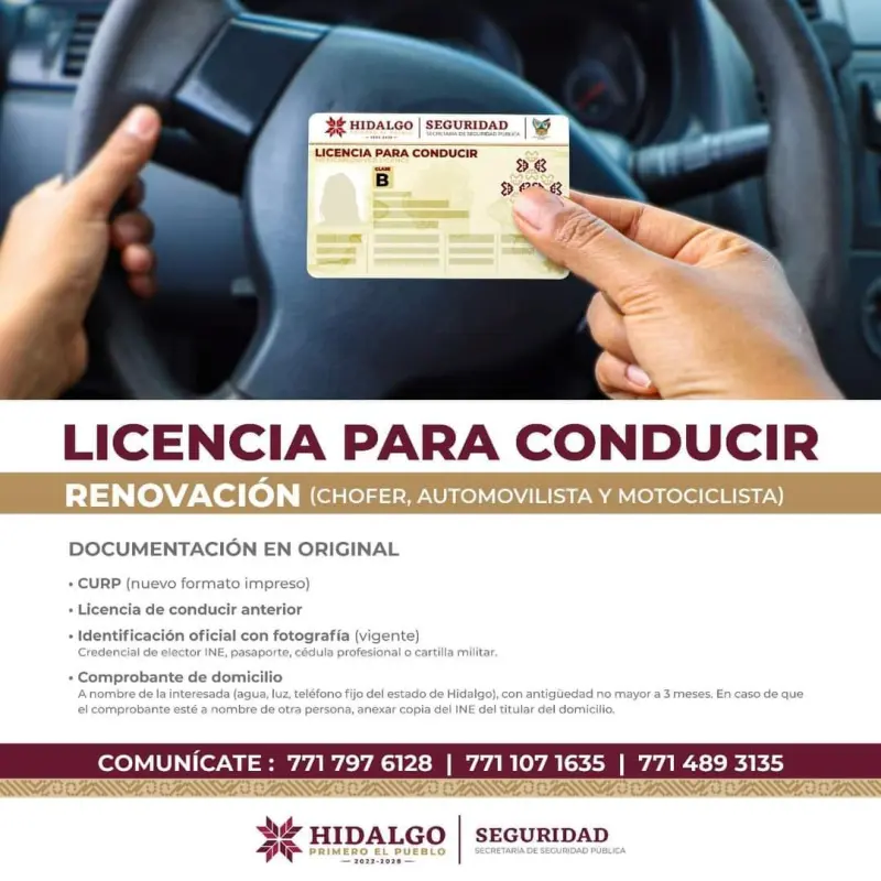 Licencia para conducir en Hidalgo: costos y requisitos en 2023