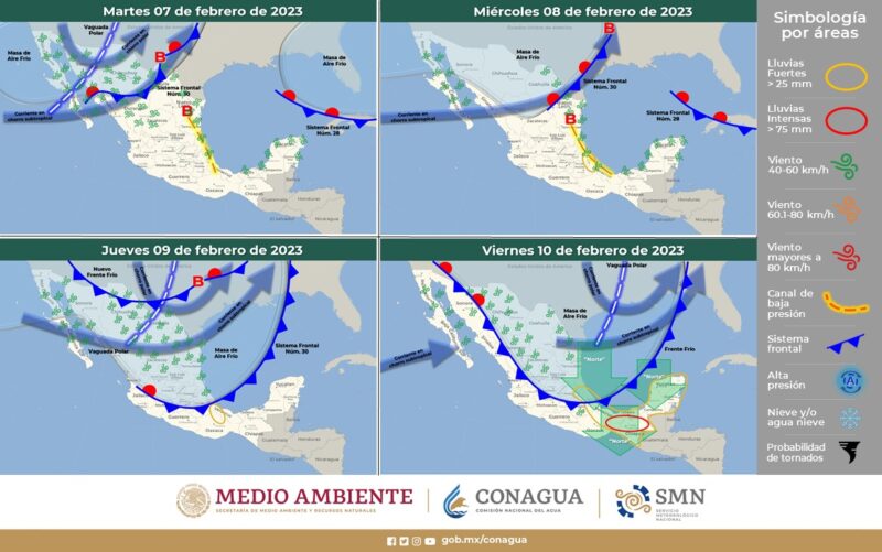 Se acerca un nuevo frente frío que cubrirá a Hidalgo