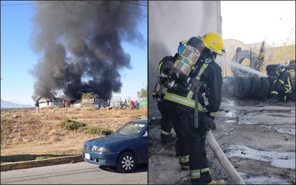 #Incendio🔥Se quema bodega en la Pachuca - Ciudad Sahagún