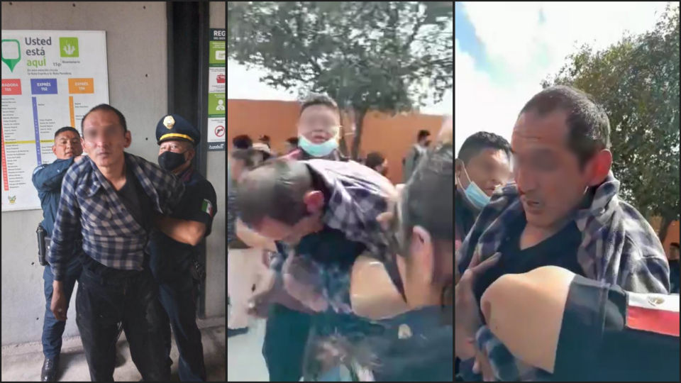 #Video 🚨 Atrapan y tunden a presunto acosador de estudiante de secundaria en Pachuca