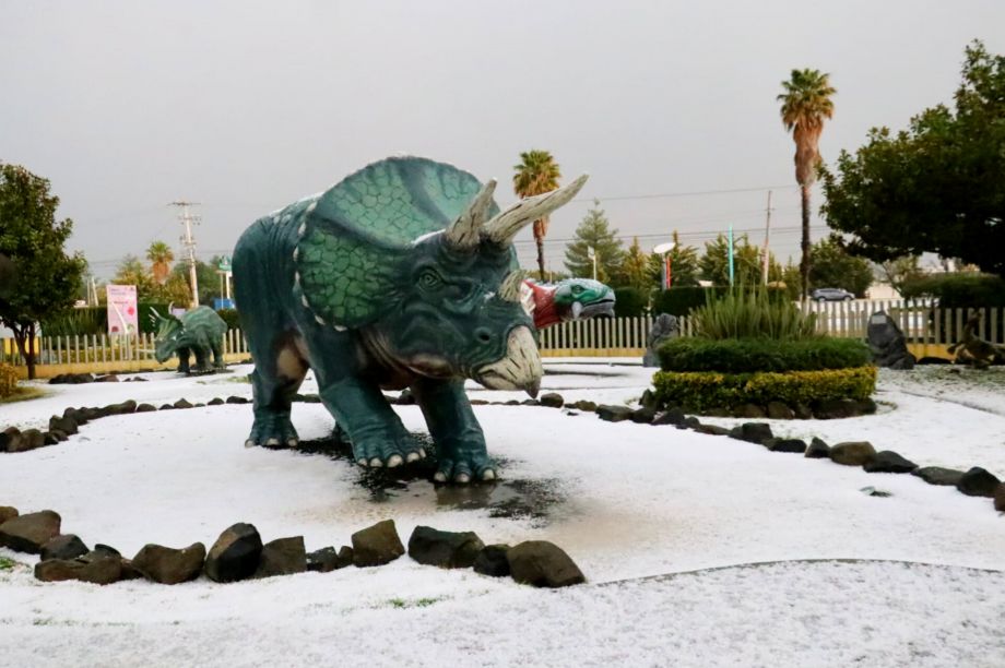 Pachuca se tiñe de blanco con intensa granizada (fotos y videos)