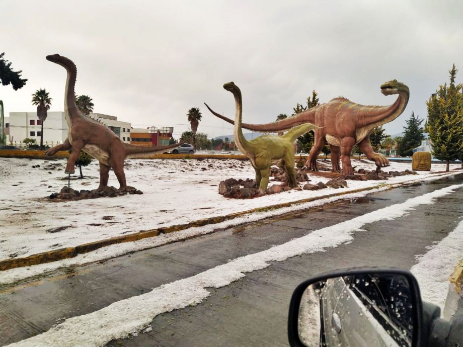 Pachuca se tiñe de blanco con intensa granizada (fotos y videos)