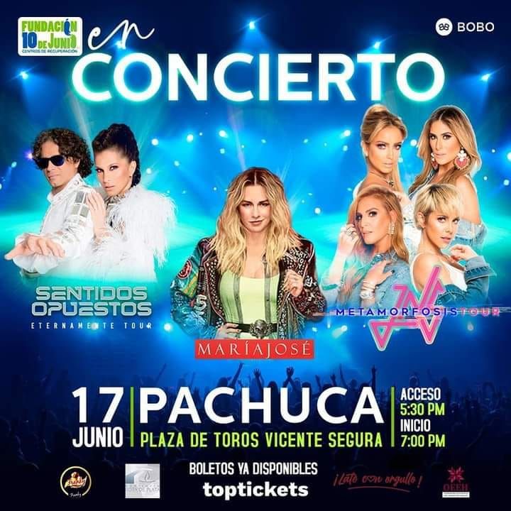 JNS, Sentidos Opuestos y María José en concierto en Pachuca: detalles y boletos