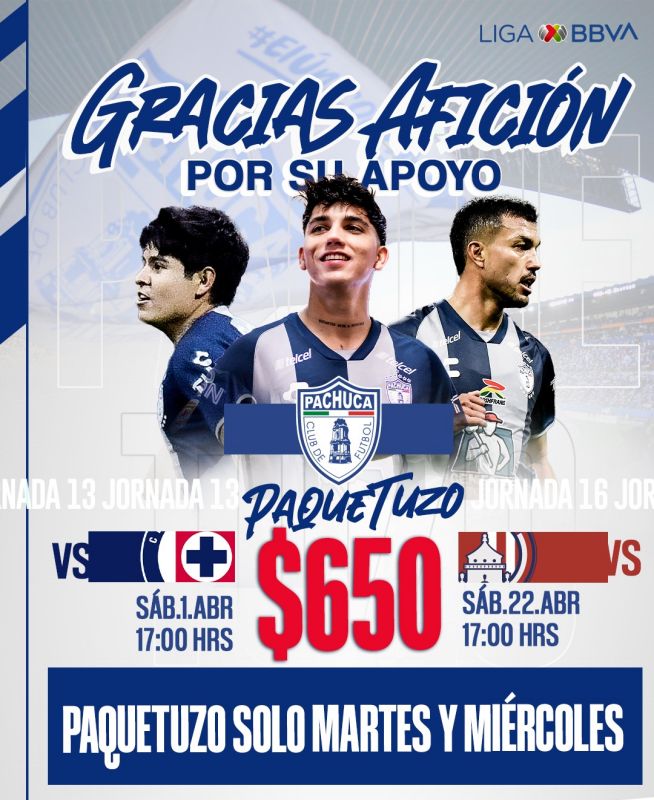 #PaqueTuzo 🎫 Lanzan promo para apoyar a los Tuzos frente a Cruz Azul