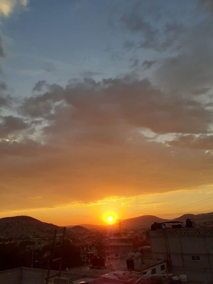 #Espectacular 🌄 Así se vio el atardecer este jueves en Pachuca y alrededores